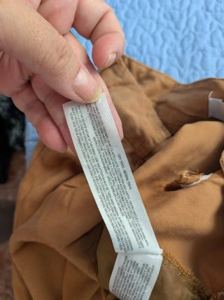 Pantalón ancho marrón