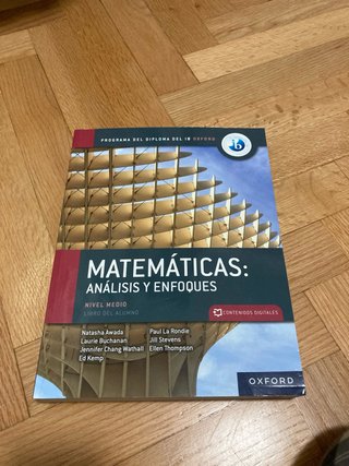 Matemáticas análisis y enfoques. Libro del alum...