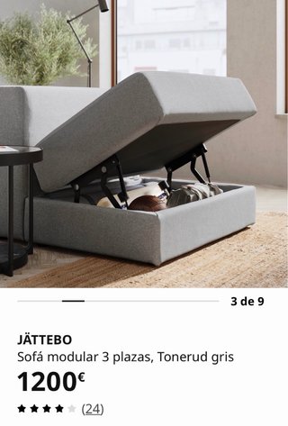 Sofá JÄTTEBO Ikea 2 años