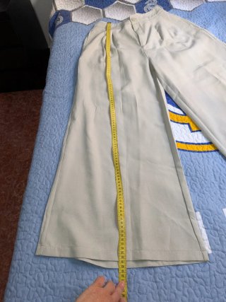 Pantalón ancho verde talla única