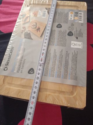 2 Tablas de cortar de bambú + 2 tazas de café rega