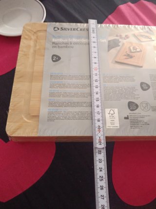 2 Tablas de cortar de bambú + 2 tazas de café rega