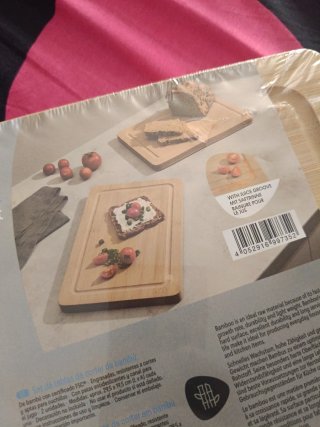 2 Tablas de cortar de bambú + 2 tazas de café rega