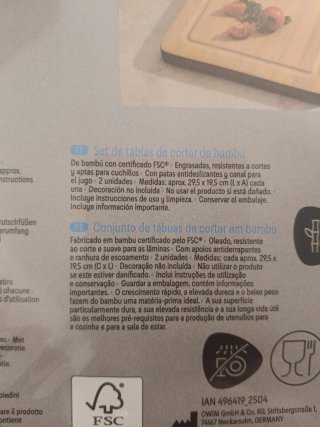 2 Tablas de cortar de bambú + 2 tazas de café rega