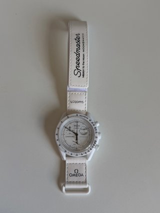 Omega Swatch Speedmaster Moonwatch Blanco