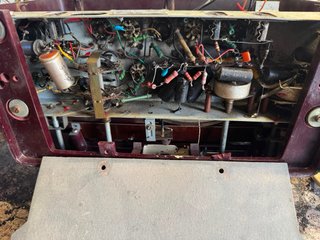 Radio Philips BE-321-A Marrón