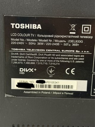 Dos monitores Toshiba negros