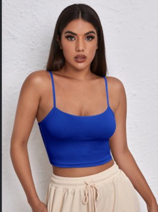 Top azul de tirantes