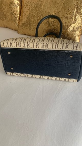 Bolso CH Beige y azul marino Caracas