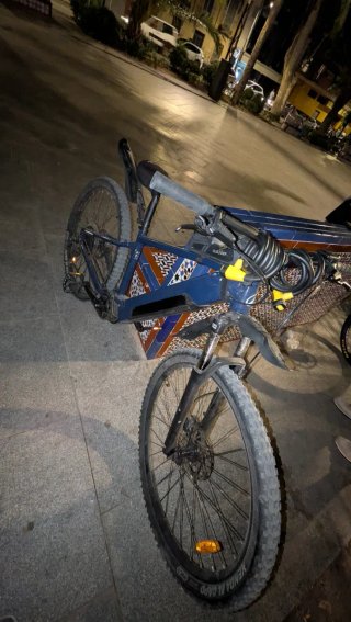 Bicicleta Eléctrica Montaña Azul