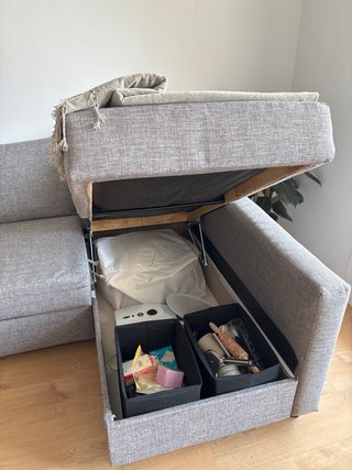 Sofá Cama Friheten 3 Plazas Ikea Gris