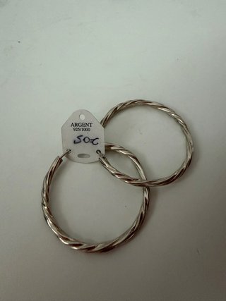 Aros de Plata 925 Trenzados