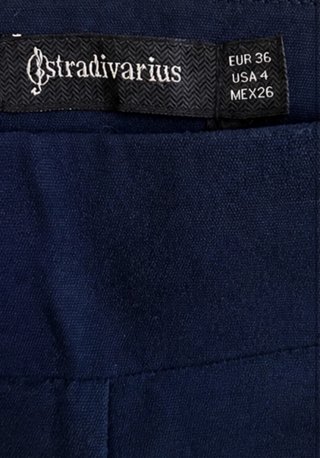 Pantalón de vestir Stradivarius azul
