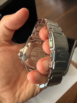 Reloj Emporio Armani Azul y Plateado.