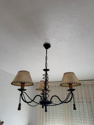 Lámpara techo vintage candelabro