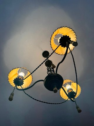 Lámpara techo vintage candelabro