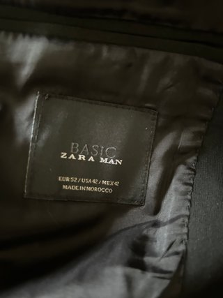 Traje Zara Negro Hombre