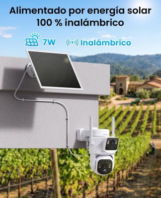 Cámara 4G Exterior Solar con Tarjeta SIM