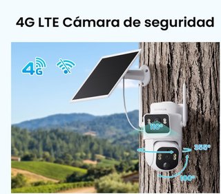Cámara 4G Exterior Solar con Tarjeta SIM