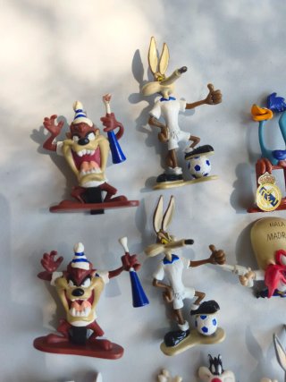 Lote Figuras Looney Tunes Real Madrid Vintage