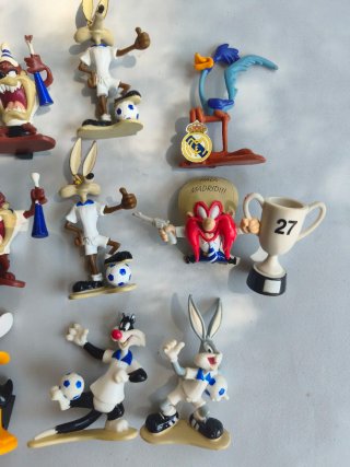 Lote Figuras Looney Tunes Real Madrid Vintage
