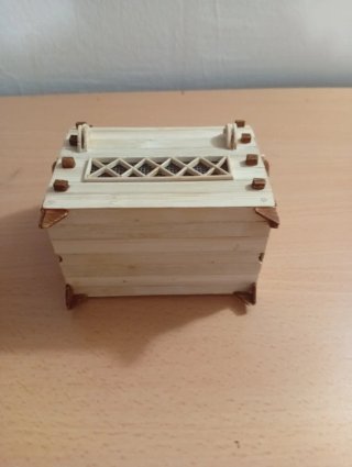 Caja joyero artesanal de madera