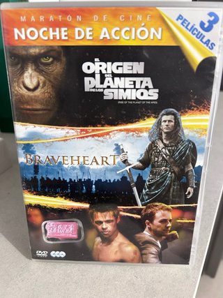 Pack 3 Películas DVD: Braveheart + 2 Más