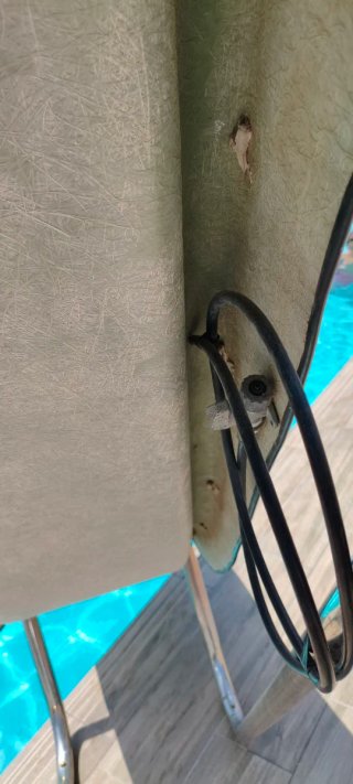 Tobogán Piscina Metal y Plástico