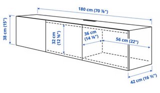 Mueble de pared blanco