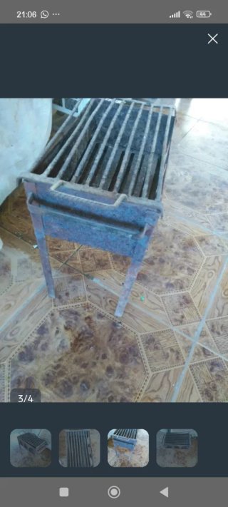 Barbacoa pequeña de hierro
