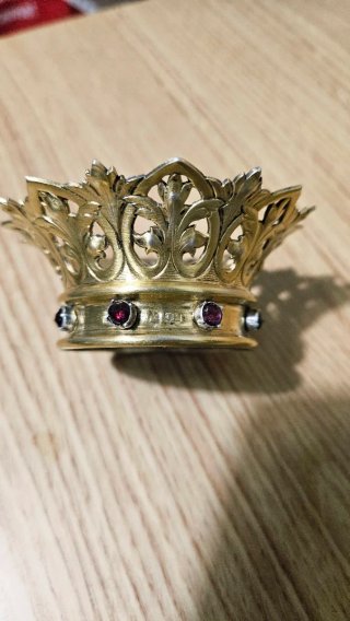 Corona Niño Jesús Plata Siglo XIX