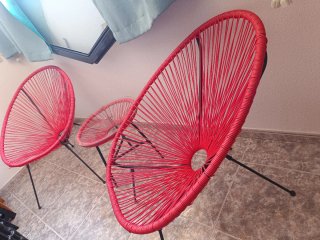 Juego Terraza: 2 Sillones y Mesa