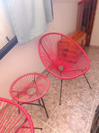 Juego Terraza: 2 Sillones y Mesa