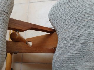 Silla Ergonómica Escritorio Madera Tela