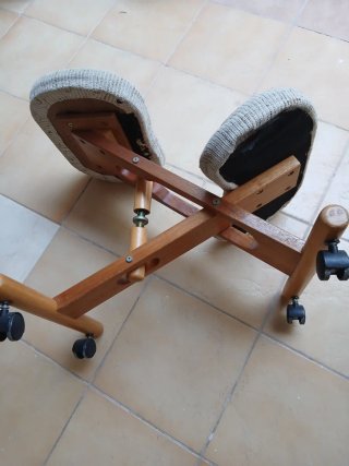 Silla Ergonómica Escritorio Madera Tela