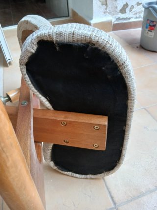 Silla Ergonómica Escritorio Madera Tela