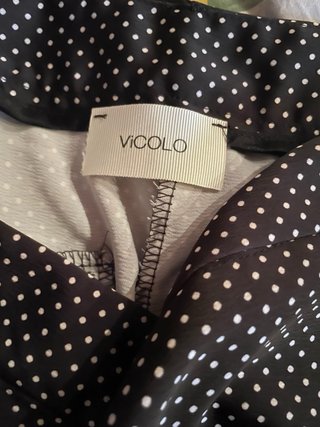 Pantaloni palazzo a  pois tg. M Vicolo