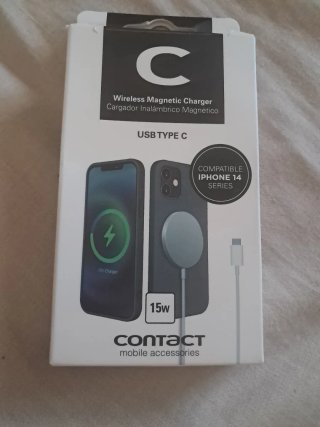 Cargador Inalámbrico Magnético CONTACT USB-C 15W