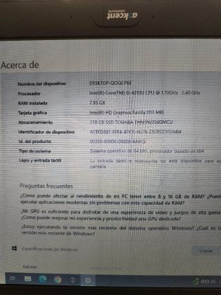 Toshiba Portege i5 Gris