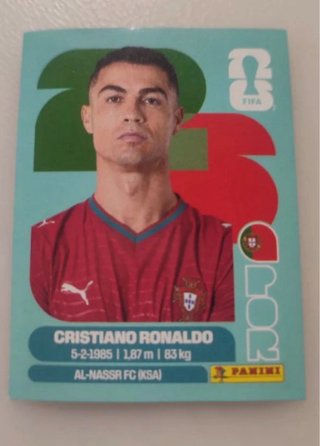 Cromo Mundial Cristiano Ronaldo FIFA Panini