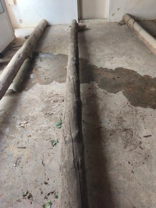 Vigas de madera 6, 5 M ( 3 unidades)
