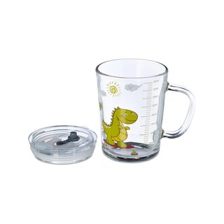 Relaxdays vasos niños dinosaurio 400ml