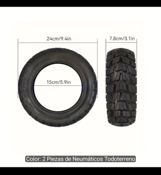 2 Neumáticos Off-Road 80/60-6" ¡NUEVOS!