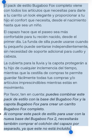 Bugaboo Fox Mineral Gris Set Completo. NUEVO