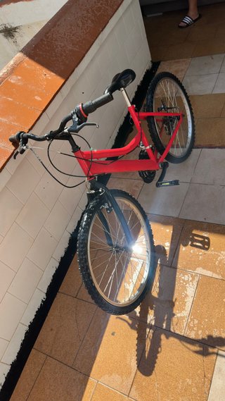 Bicicleta Roja Montaña