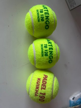 3 Pelotas de Tenis Artengo y Padel