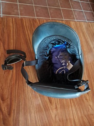 Casco de equitación, infantil de piel