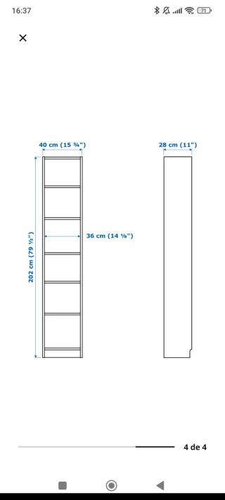 Estantería Billy Ikea Blanca