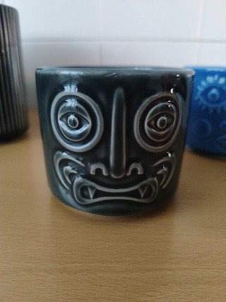 Tazas de cerámica con diseño tribal