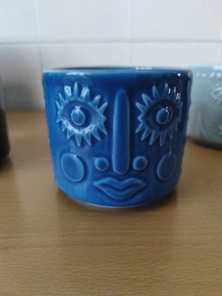 Tazas de cerámica con diseño tribal